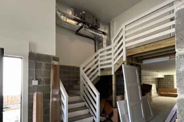 HVAC ductwork and air system installation in residential new construction by L.F. Fenimore Plumbing & Heating South Jersey.