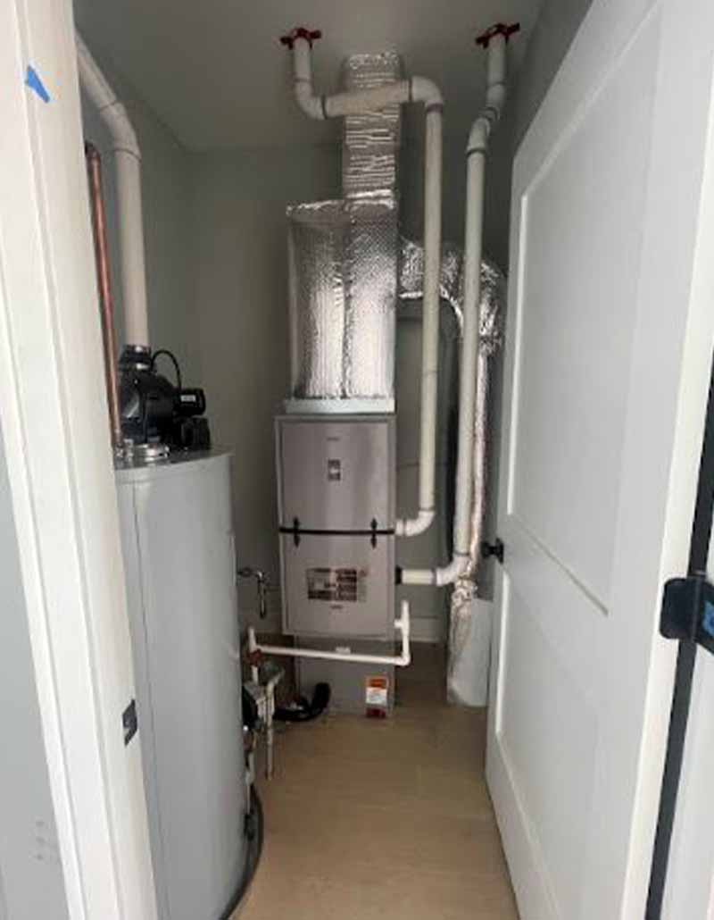 Residential water heater and HVAC system installation by L.F. Fenimore Plumbing and HVAC in South Jersey.